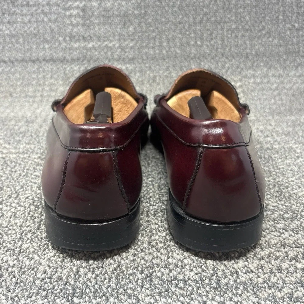 G.H. Bass Weejuns Penny Loafers Burgundy Cordovan Leather Mens 9.5 EE USA